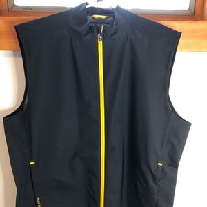 Men’s Polo golf vest - Black and Yellow